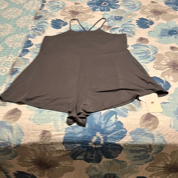 Fabletics Pants - Fabletics One Piece Romper, Spaghetti Straps, cross cross on back